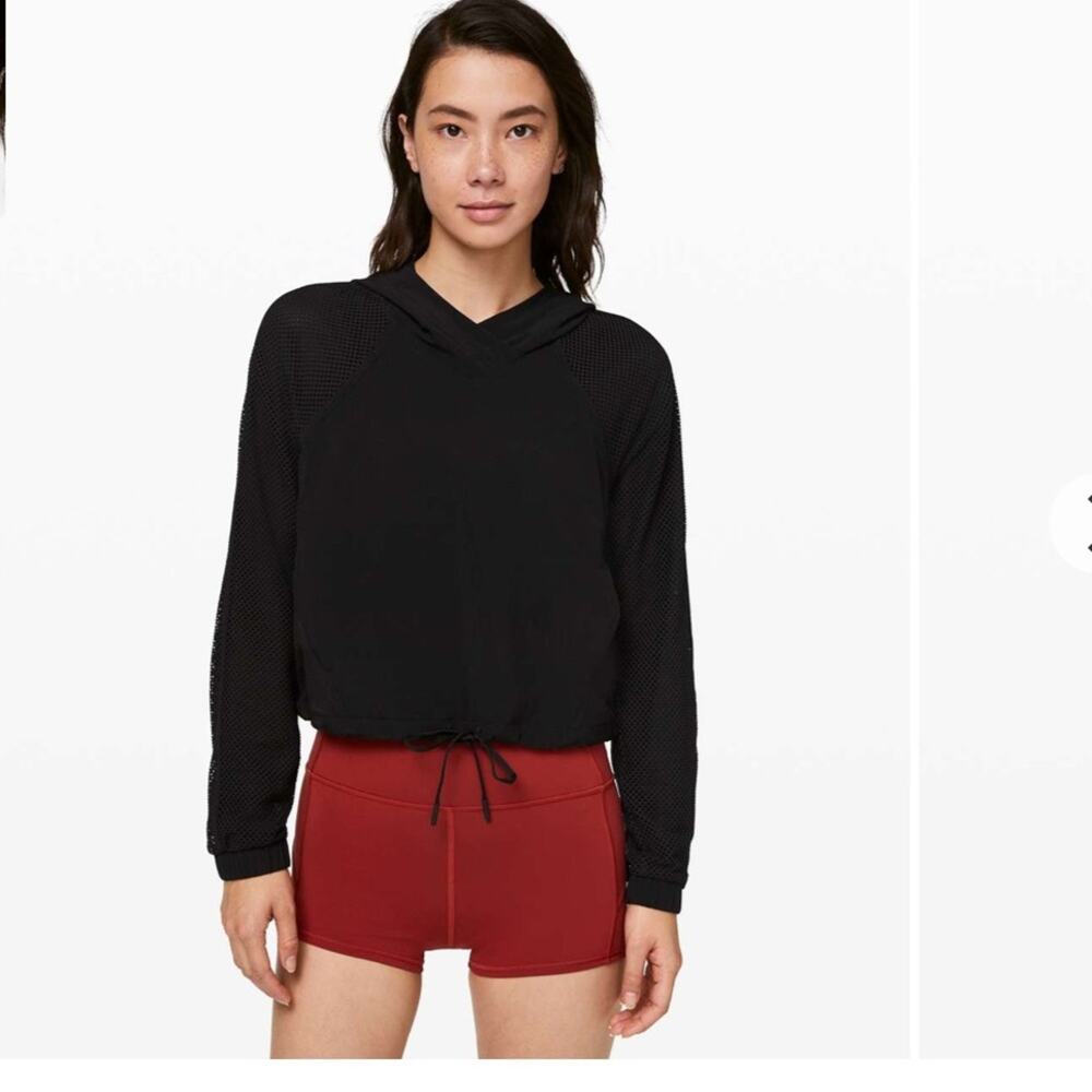 Lululemon Catch a Breeze Pullover with hoodie Black 6